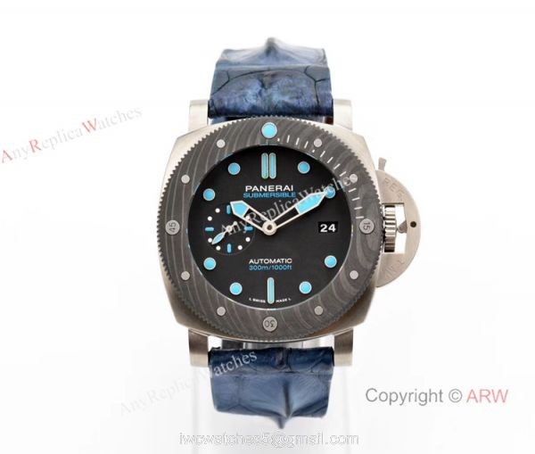 PAM00799 VS Factory Panerai Submersible 47mm Black Dial Automatic Replica Watch 4