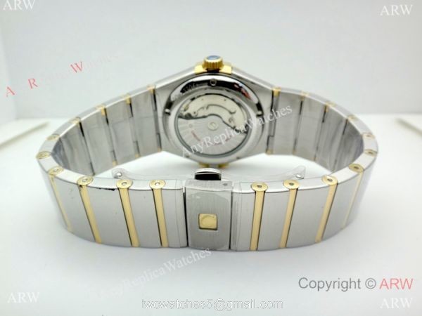 Replica Omega Constellation Two Tone Diamond Watch 38mm Men 4