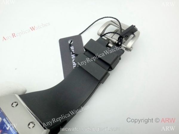 Swiss Richard Mille Rm61-01 Yohan Blake Tourbillon Watch Black Rubber Strap 4