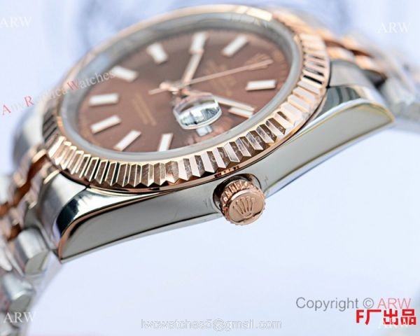 NEW UPGRADED Rolex Datejust II 41 Watch Replica Two Tone Rose Gold White Dial 4