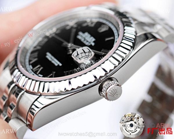 NEW UPGRADED Copy Rolex Jubilee Datejust 2 Watches SS Black Roman Face 4