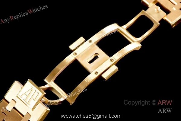 OM Factory Swiss Replica Audemars Piguet Royal Oak 26331 All Gold Chronograph Watch 4