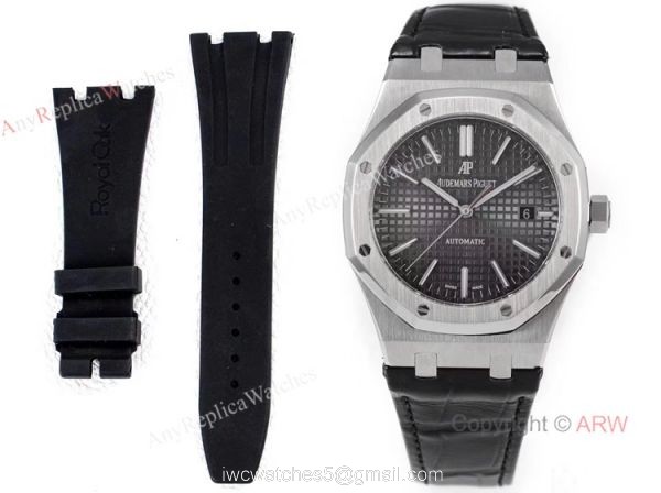 OM Factory New Upgraded Audemars Piguet Royal Oak 15500 Rhodium Grey Swiss Knockoff Watch 4