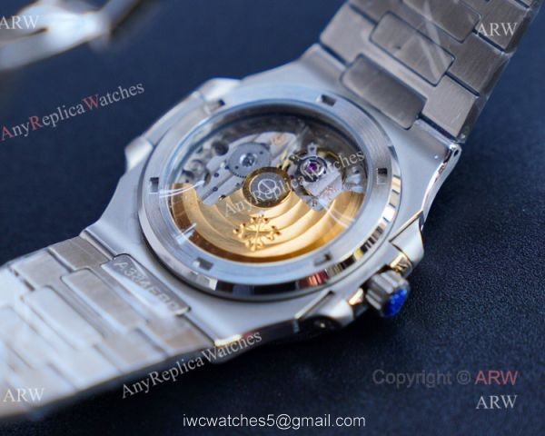 JH Factory Swiss Replica Patek Philippe Nautilus Stainless Steel Mens Watches 4
