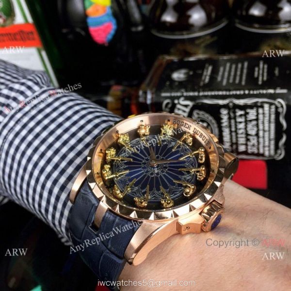 Copy Roger Dubuis Excalibur Knights Of The Round Table II watch Rose Gold 4
