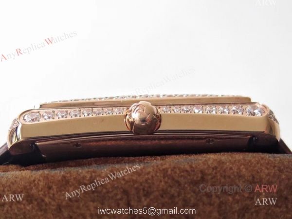 Swiss Replica Mens Piaget Emperador Rose Gold Diamond Watch 4