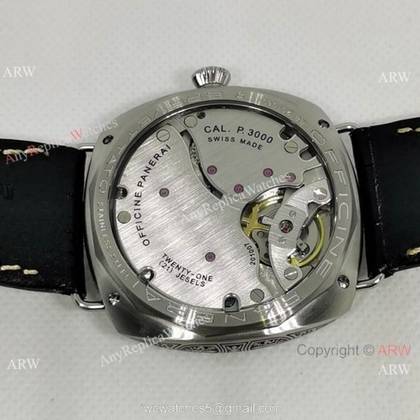 Officine Panerai Pam604 Radiomir Firenze Replica Watch SS Black Dial P3000 4