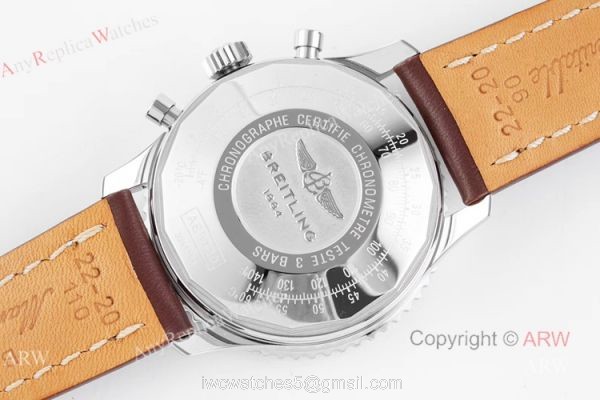 BLS Factory New Replica Breitling Navitimer B01 White Chronograph Watch For Men 4