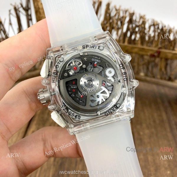 New Copy Hublot Spirit of Big Bang Transparent Watch Japan Grade Hublot Clear Watch 4