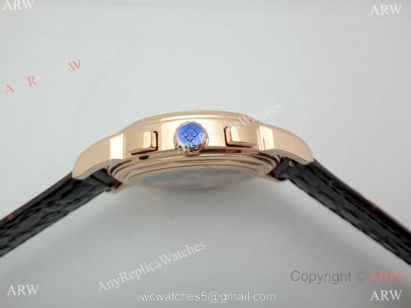 Grade 1A Replica Patek Philippe Geneve Complications Rose Gold SWISS 9100 Watch 42mm 4