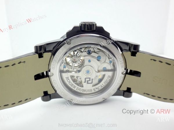 Roger Dubuis Excalibur Double Tourbillon Replica Watch All Black 4