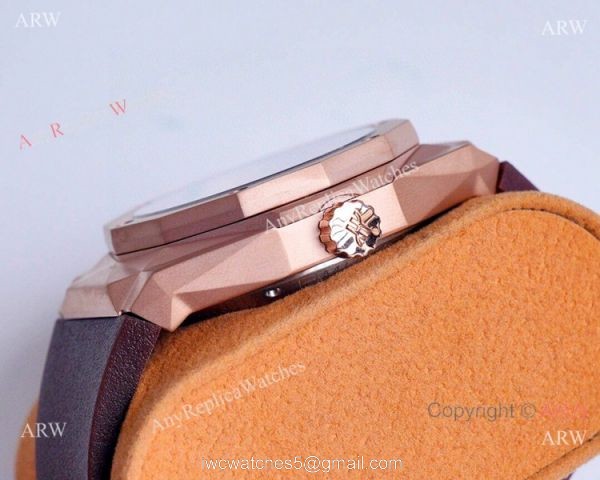 Copy Hublot Classic Fusion Skeleton Watches Rose Gold Rubber Strap 4