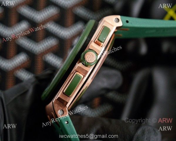 Fake Audemars Piguet Royal Oak Offshore Chrono Watches Rose Gold and Blue 4