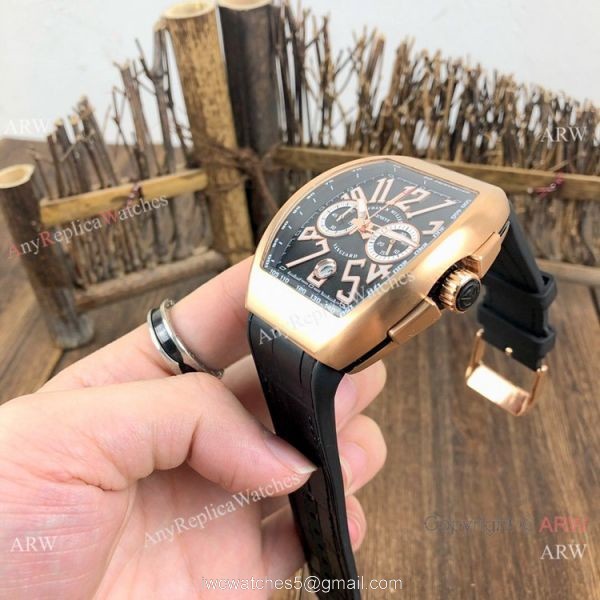 Best Replica Franck Muller Vanguard Rose Gold Chronograph Watch 4
