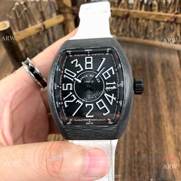 New Copy Franck Muller Vanguard Classical &8216;Crazy Hours Watch Carbon Case 4