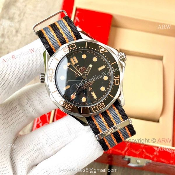 New Arrival!! Omega Seamaster No Time To Die Watch Nato Strap 4