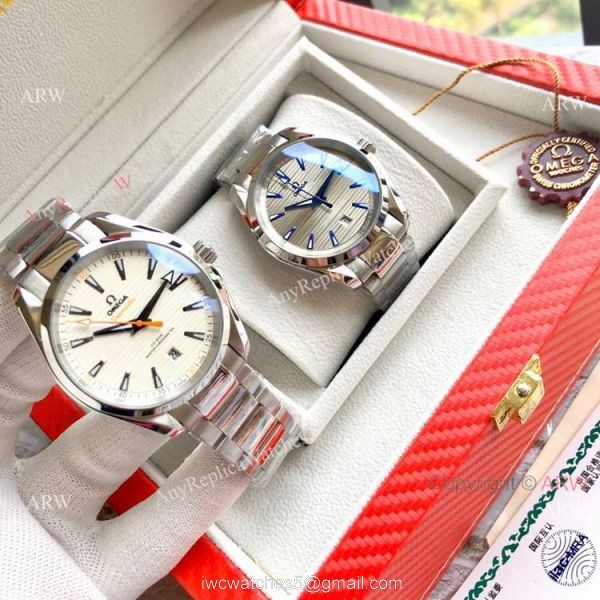 High Quality Omega Seamaster Aqua Terra Copy Watches Stainless Steel Gray Dial 4