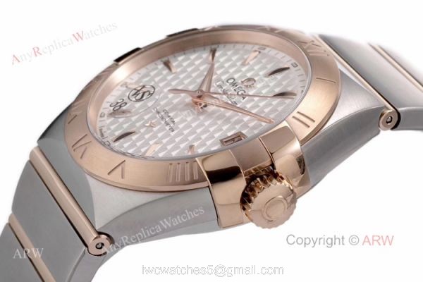 New Omega Constellation Rose Gold Mens Watches Best Replica VSF Omega 4
