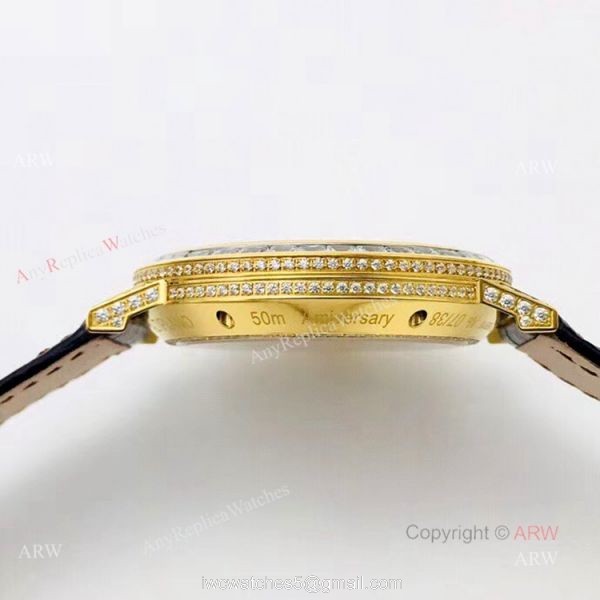 New Piaget Skeleton Watch Piaget Altiplano Gold Diamond Knockoff Watch 4