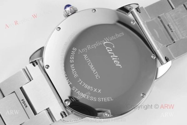 Best Copy MenS Cartier Watch Ronde De Cartier Stainless Steel Watch 4