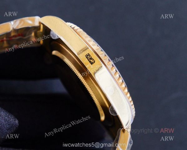 Best Replica Rolex GMT Master ii Yellow Gold GMT Rainbow Watches For Men 4