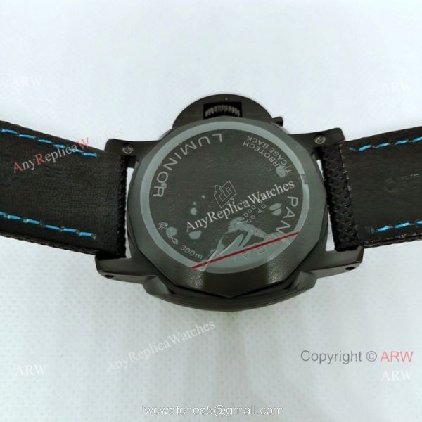 New Panerai Luminor Marina CarbotechtTM Blue Markers Fake Panerai Watch PAM1661 4