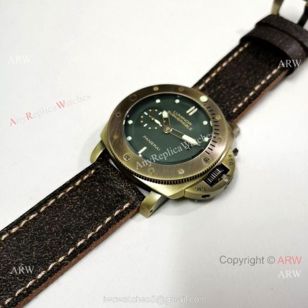 Copy Panerai Luminor Submersible Bronzo Case Watch PAM00382 4