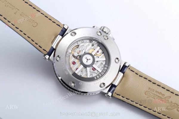 Swiss Replica Breguet Marine 5517 Blue Dial Stainless Steel Watch 40mm 4