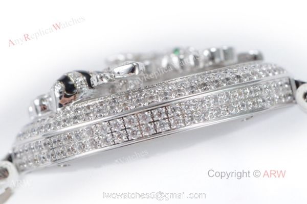 Swiss Replica Cartier Le Cirque Animalier De Cartier With Bees Decor Diamond Watch 4