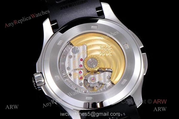 (GR) V2 New Upgraded 5164A Patek Philippe Aquanaut Grey Dial Black Rubber Swiss Replica Watch 4