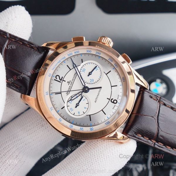 Swiss 7750 Jaeger Lecoultre Master Chronograph Rose Gold Replica Watch 40mm 4