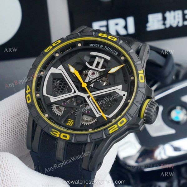High Quality Replica Roger Dubuis Excalibur Hurac?n Yellow Watch 4