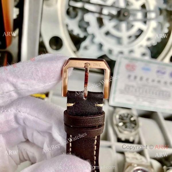 AAA Replica IWC Big Pilots Spitfire Automatic Watch Rose Gold 4