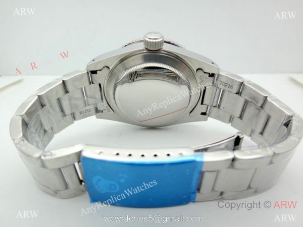 Vintage Replica Rolex Milgauss Stainless Steel Black Face Watch 4