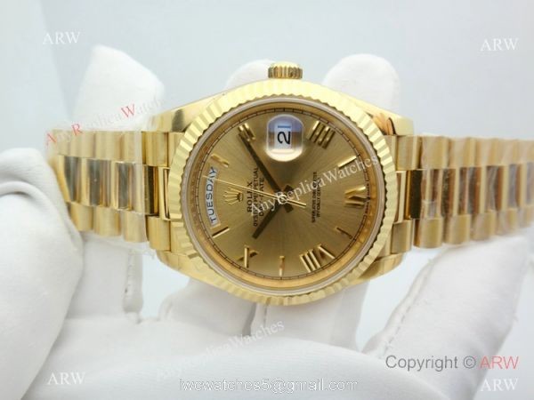 Swiss Rolex Day-Date II Yellow Gold President Watch EW Factory 3235 Movement 4