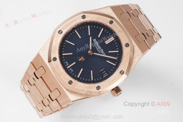 New Audemars Piguet Royal Oak Rose Gold 15202 Swiss Knockoff Watch 39mm 4