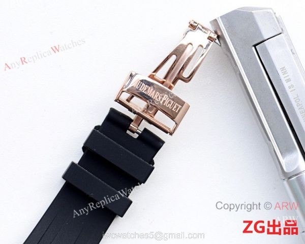 Replica Audemars Piguet Royal Oak Watch Rose Gold Chrono 42mm 4
