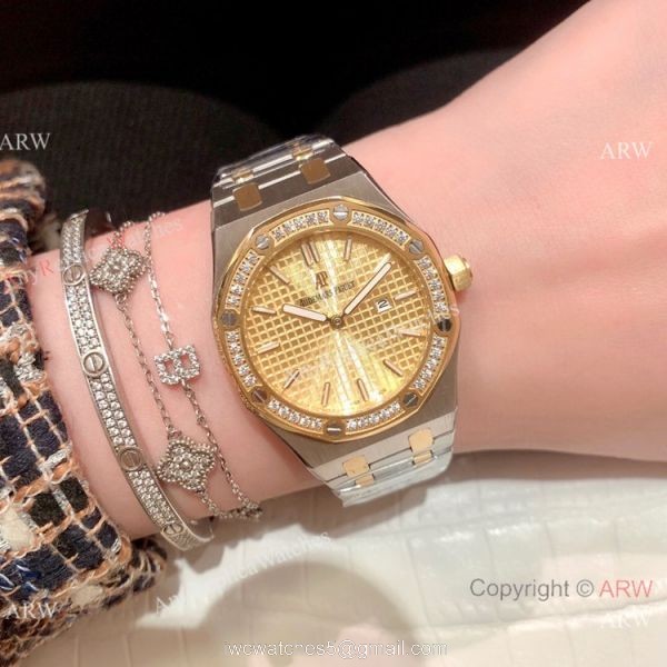 Copy Audemars Piguet Royal Oak Lady 33mm Watches Two Tone 4