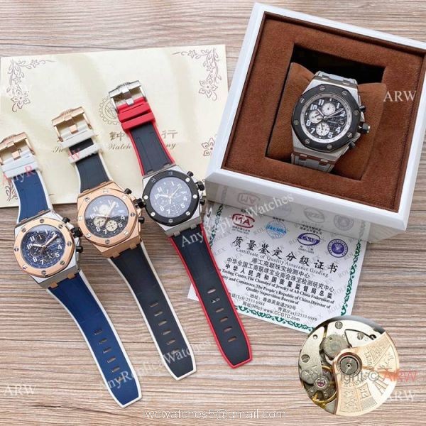 Best Copy Audemars Piguet Royal Oak offshore 42mm Watches Rubber Band 4