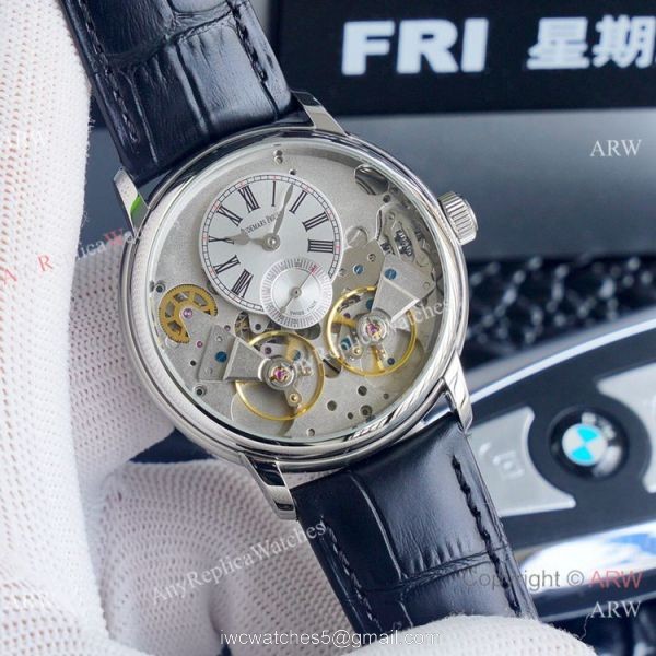 Replica Audemars Piguet Royal Millenary Rose Gold Skeleton Watches 4