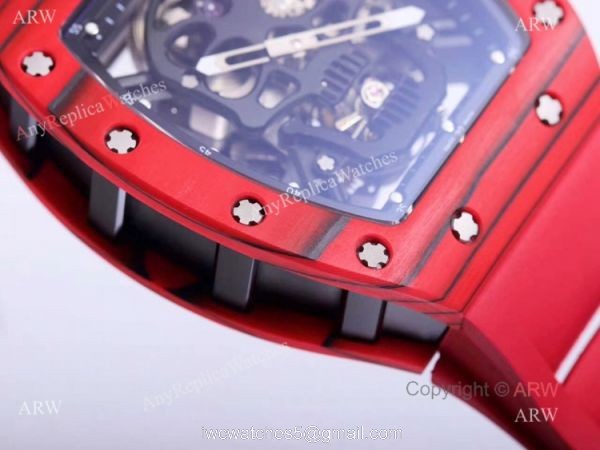 Red Skull Richard Mille Tourbillon RM 052 Knockoff Watch For Men 4