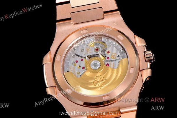 (GR) V2 Version Patek Philippe Nautilus 5711 Rose Gold Brown Dial Swiss Patek Philippe 324 SC Watch 4