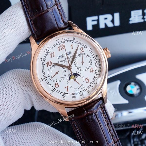 Swiss Grade Replica Patek Philippe Base 1000 Yellow Gold Watches 4