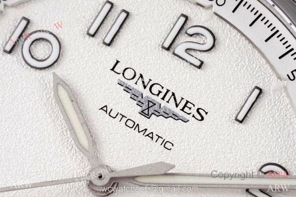 Swiss Grade Replica Longines Spirit White Dial Watch Vintage Style 4