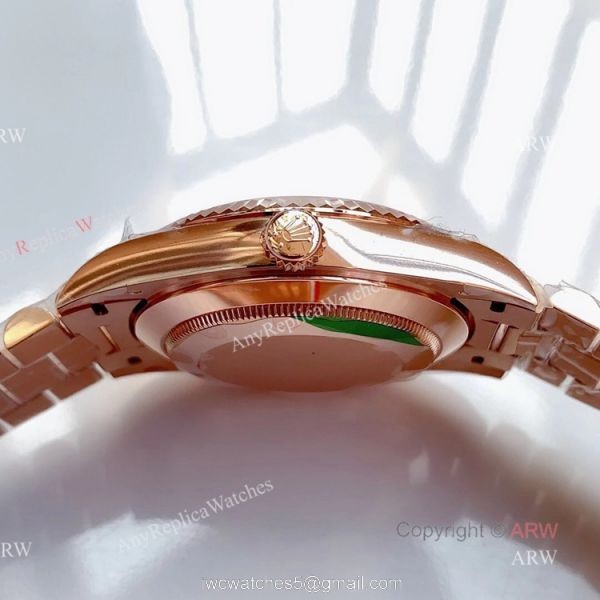 AAA Grade Replica Noob Rolex Day Date Rose Gold Swiss 3255 Automatic Watch 4