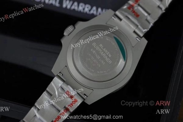 AAA Swiss ETA2824 Rolex Blaken Submariner No Date Knockoff Watches For Men 4