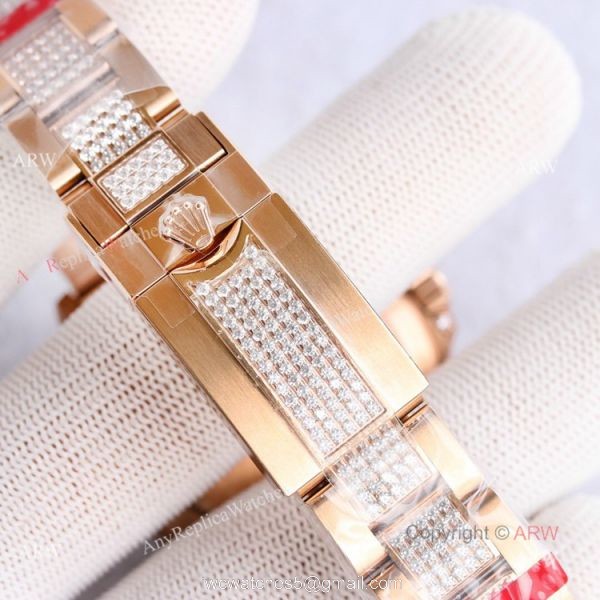 Best Replica Rolex Rose Gold Rainbow Daytona Swiss 7750 Automatic Watch For Men 4