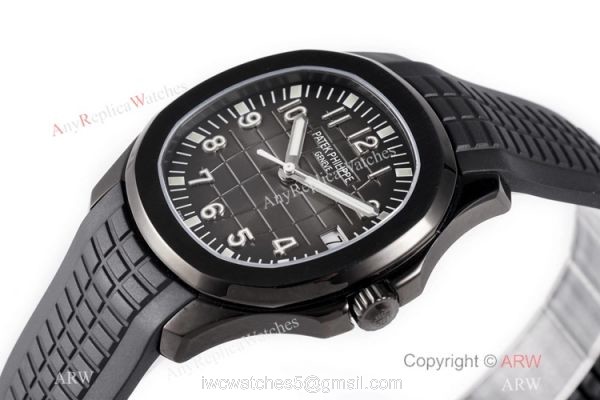 Swiss 1:1 Patek Philippe Aquanaut Series Watch DLC Carbon Case Swiss Cal324 4