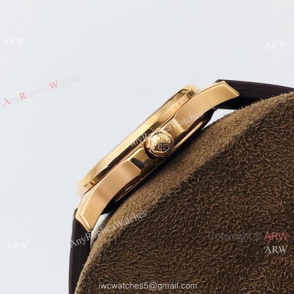 PFF Replica Patek Philippe Aquanaut Luce Lady Quartz Watch Chocolate Dial 4