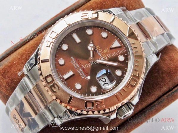 VR-Factory MAX Rolex Yachtmaster 1:1 18k Rose Gold Chocolate Dial Watch 40mm 4